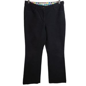Boden Women Velour Straight Black Pants